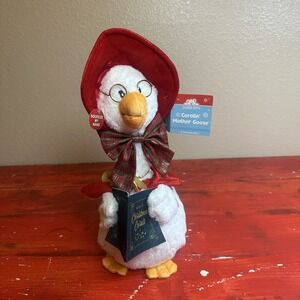 Cuddle Barn Carolin' Mother Goose Animated Musical Sing Christmas Soft Plush New